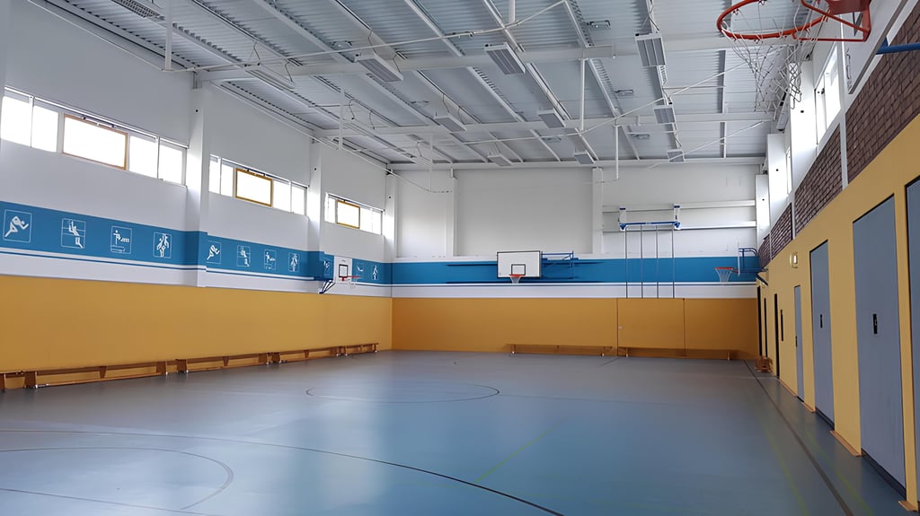 Der Hallenboden der Sporthalle an der Wasserrenne  in Oschersleben ist sanierungsbedürftig.