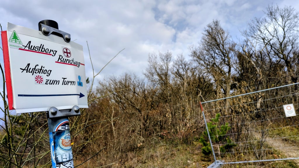 Der Weg zum Austbergturm am Rande Benzingerodes bleibt vorerst gesperrt.
