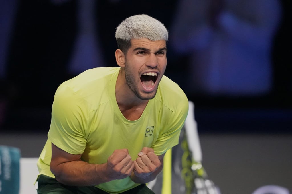 Jubelt über das Erreichen eines großen Ziels: Carlos Alcaraz