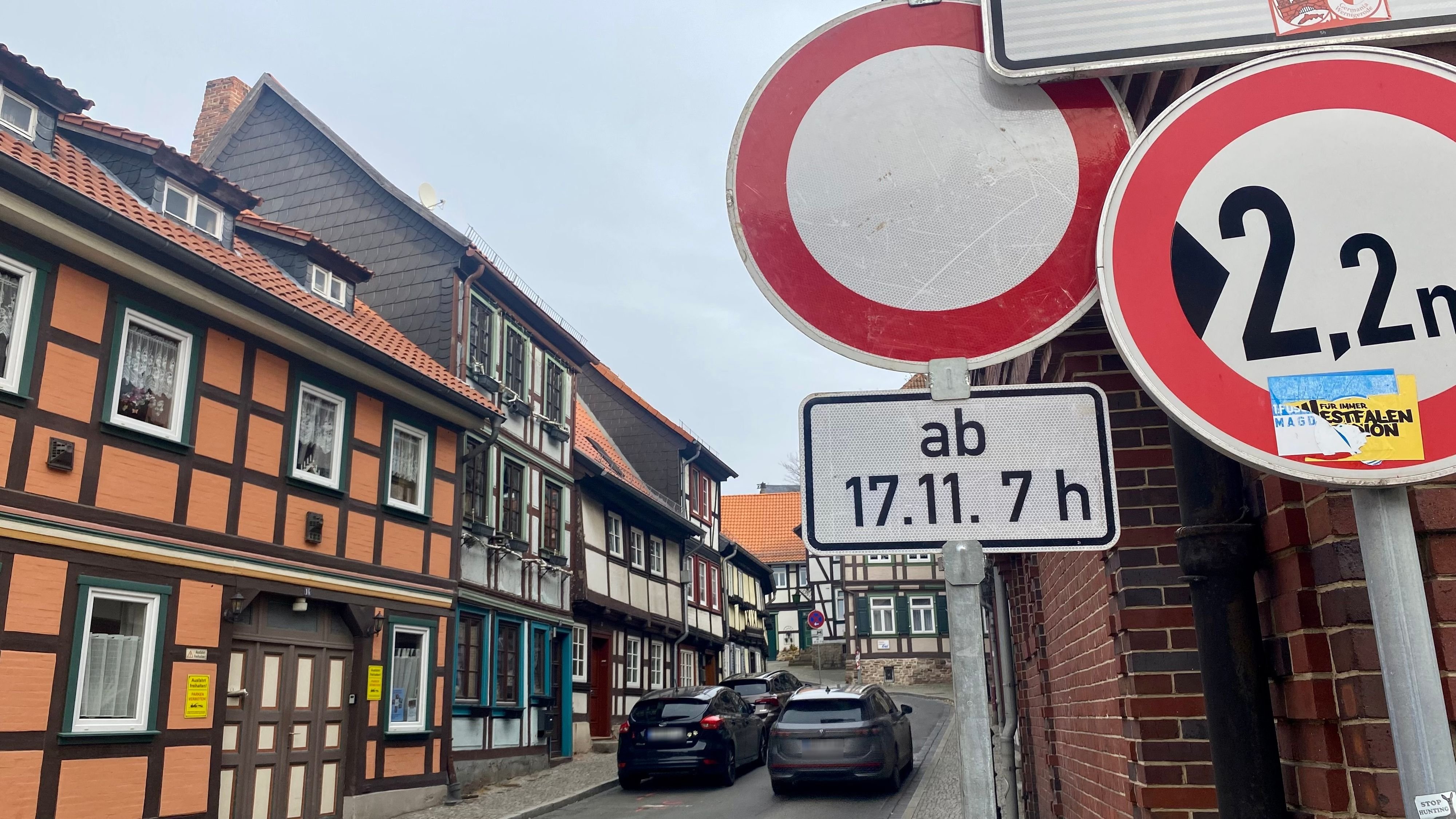 Baustelle im Harz: Burgberg gesperrt: Autofahrer in Wernigerode müssen ab 17. November Umwege fahren