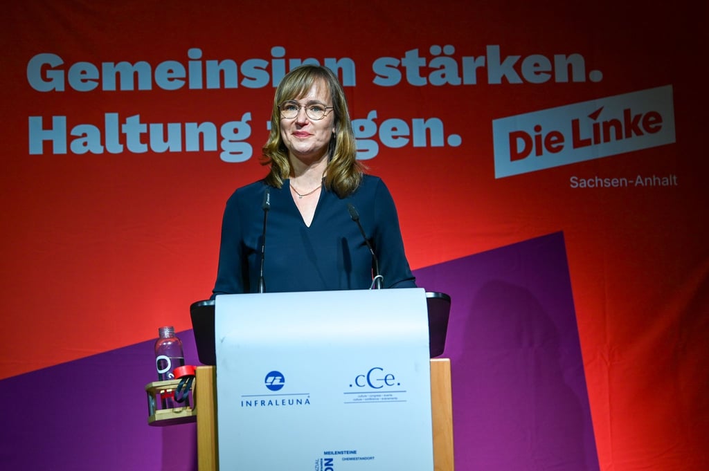 Eva von Angern will die Linke in die Landtagswahl 2026 führen.