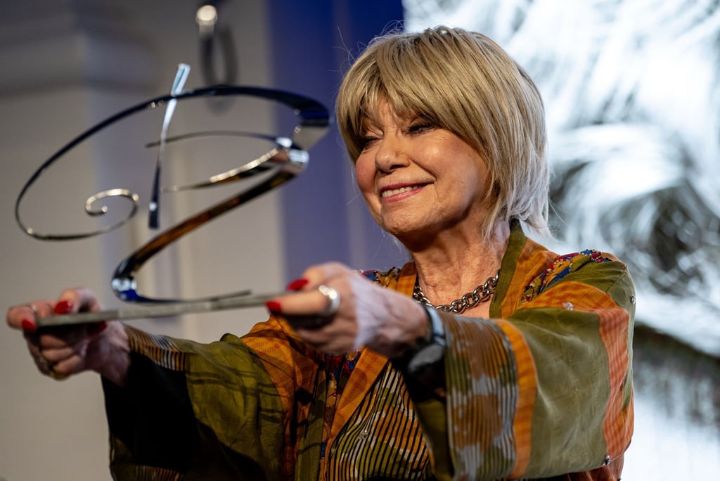 Judy Winter, Schauspielerin, reagiert auf den Götz-George-Preis 2025.