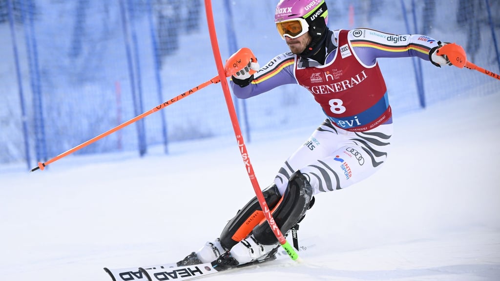 Linus Straßer bei seinem ersten Slalom in diesem Weltcup-Winter im finnischen Levi.