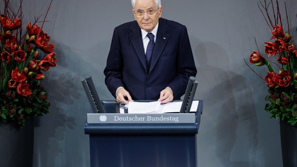 Italiens Präsident Mattarella plädiert bei der Gedenkfeier im Bundestag für eine Stärkung des Multilateralismus