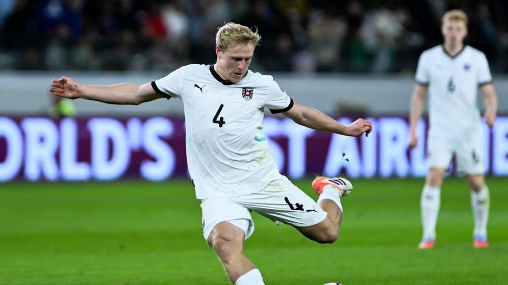 Xaver Schlager im Spiel der Österreicher gegen Zypern.