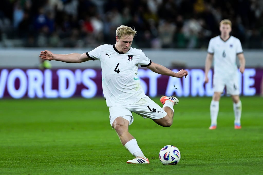 Xaver Schlager im Spiel der Österreicher gegen Zypern.