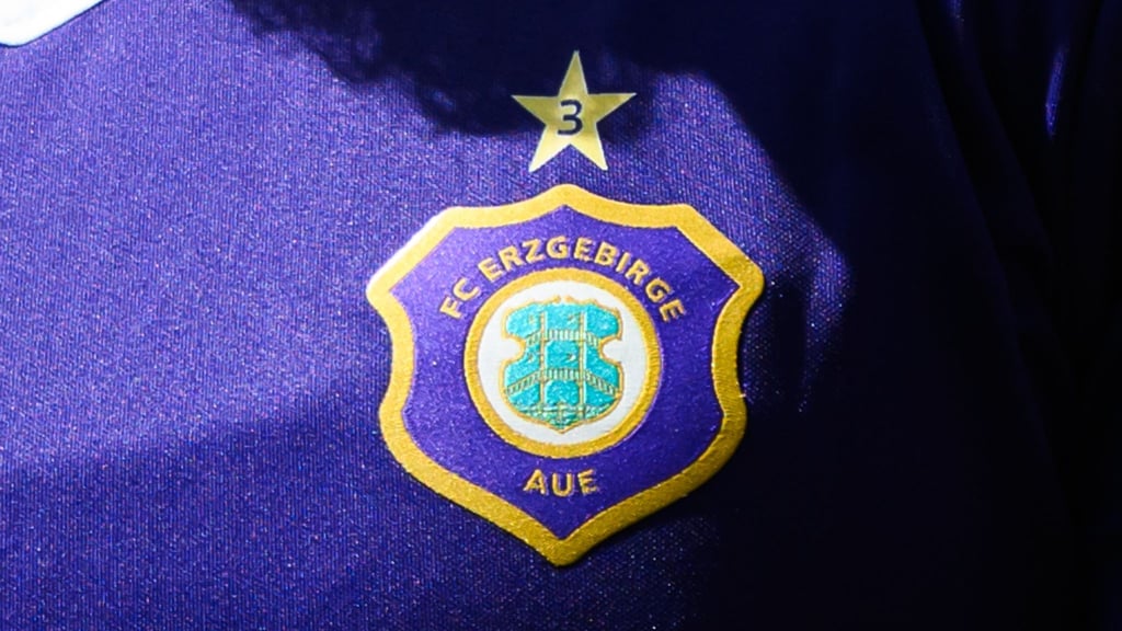 Das Logo des FC Erzgebirge Aue. (Archivbild)