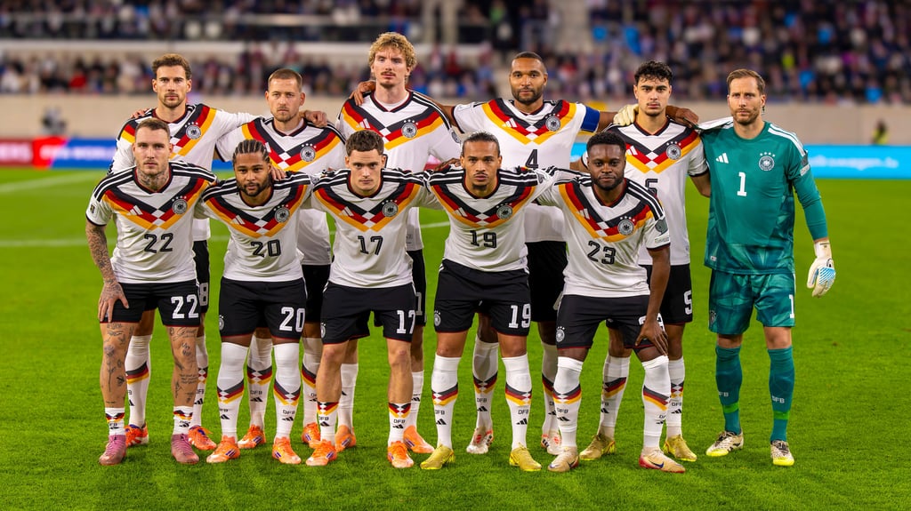 Die deutsche Elf vor dem Länderspiel gegen Luxemburg.