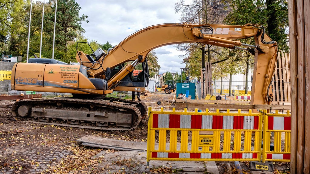 Eine der langwierigen Baustellen in Wittenberg 