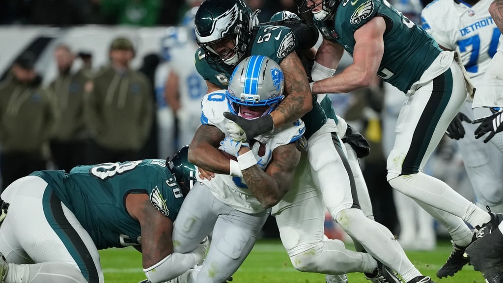 Die Philadelphia Eagles hatten die Detroit Lions fest im Griff.