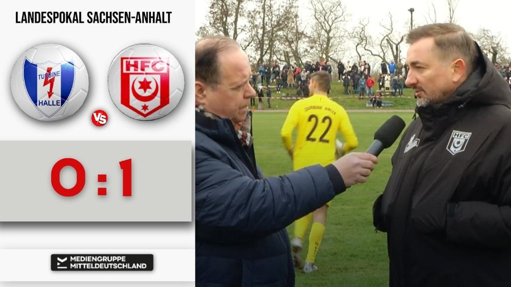 Landespokal Sachsen-Anhalt: Am Samstag gewann der Hallesche FC das Derby gegen Turbine Halle.