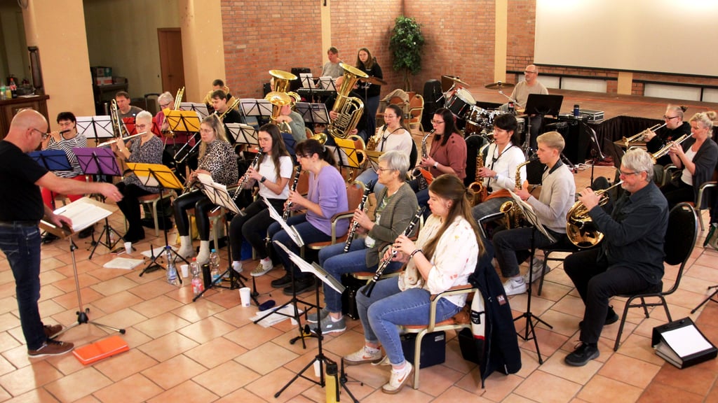 Das Halberstädter Blasorchester beim jüngsten Probenwochenende.