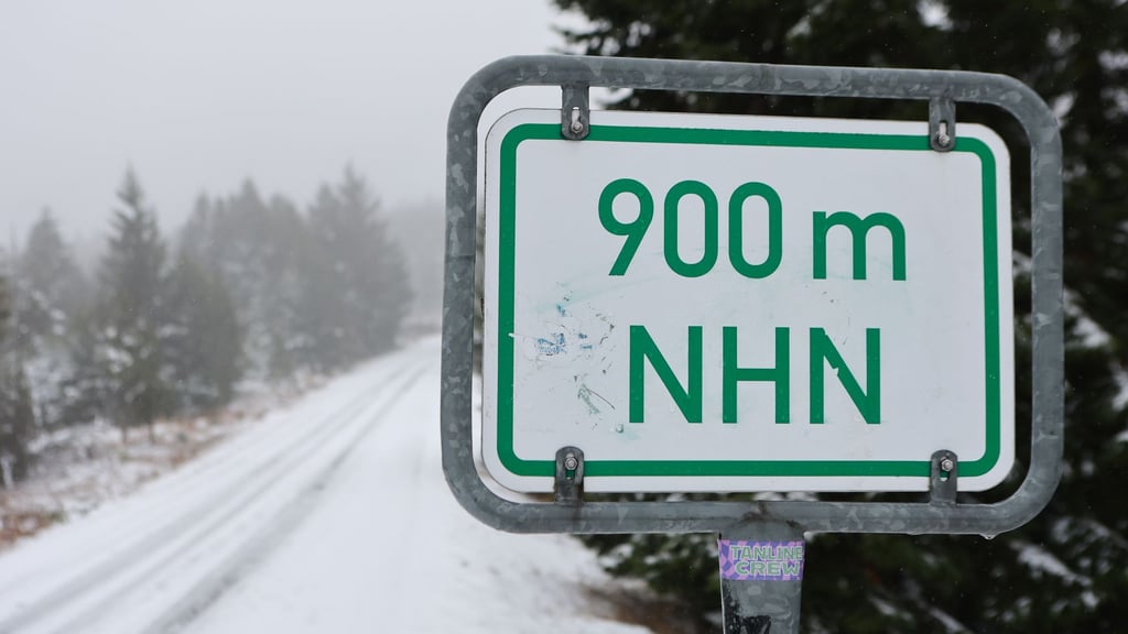 Ab einer Höhe von 400 bis 600 Meter kann es schneien.