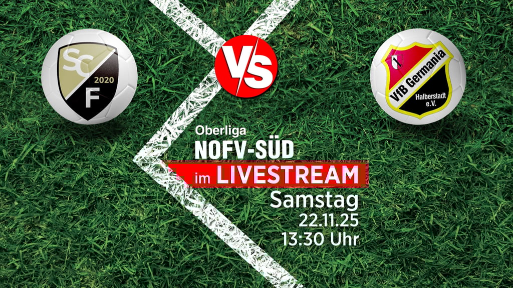 In der NOFV-Oberliga Süd trifft der VfB Germania Halberstadt am 22. November 2025 auf Spitzenreiter SC Freital. Volksstimme und Mitteldeutsche Zeitung übertragen im Livestream.