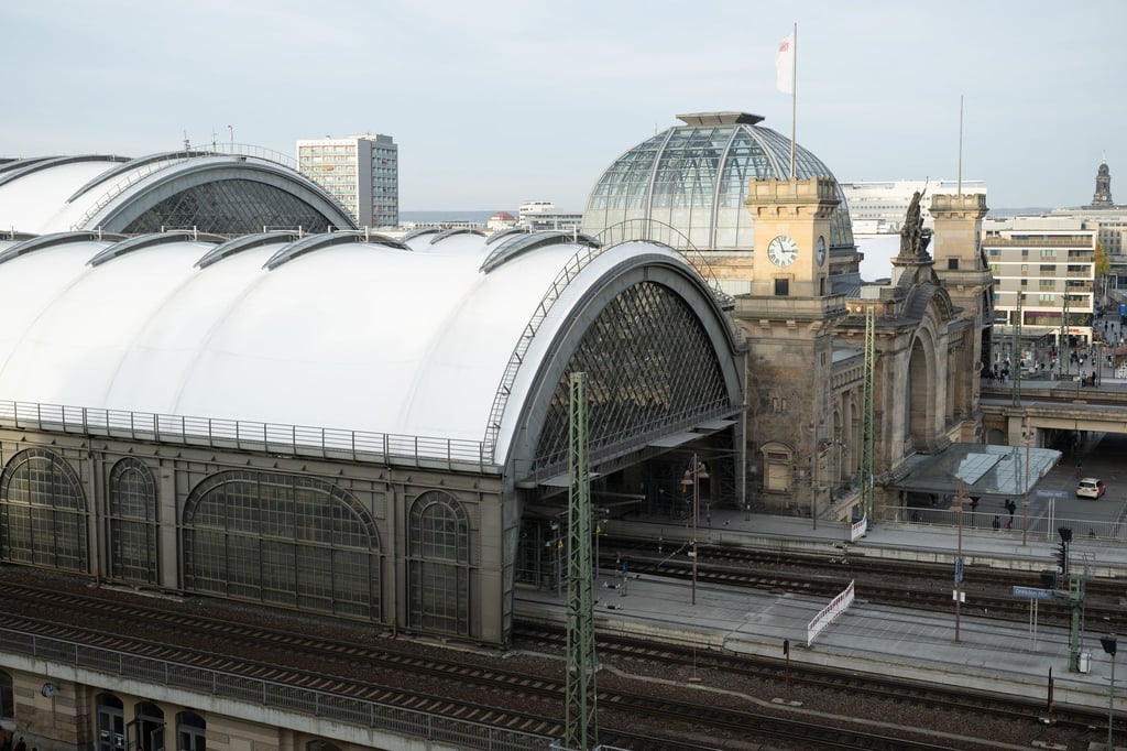 Drei Jahre wurde an dem neuen Hallendach am Dresdner Hauptbahnhof gearbeitet.
