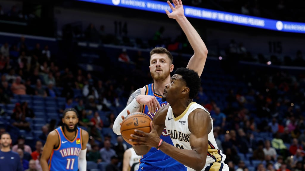 Hartenstein (Mitte) und OKC hatten die Pelicans im Griff.
