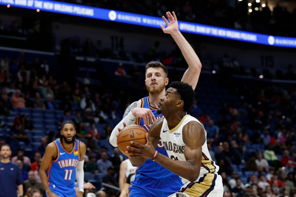 Hartenstein (Mitte) und OKC hatten die Pelicans im Griff.