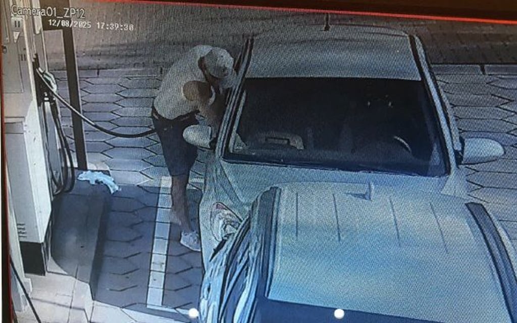 Dieser Mann wird verdächtigt, eine Tankstelle in Magdeburg betrogen zu haben.