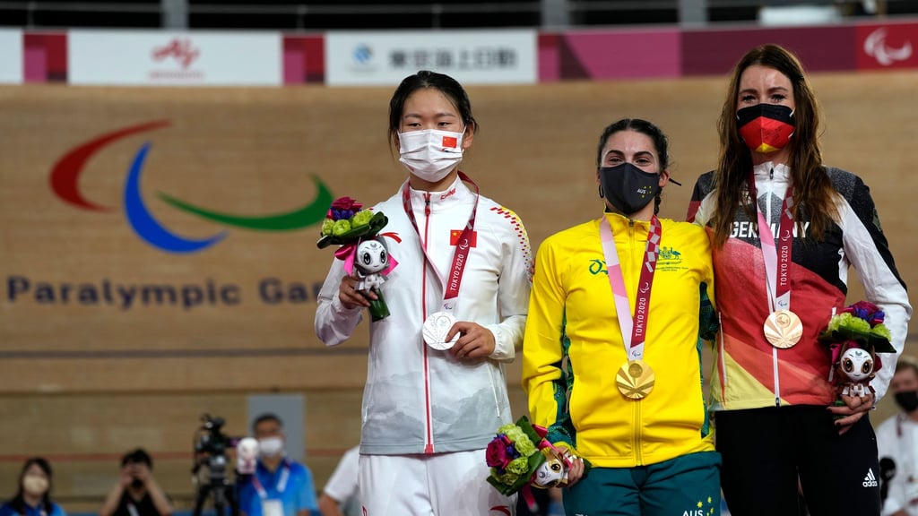 Gewann Gold in Tokio: Die Australierin Paige Greco (Mitte). (Archivfoto)