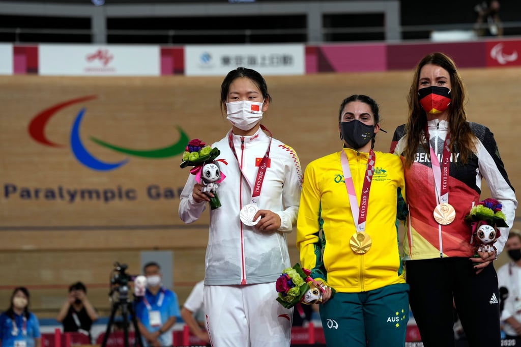 Gewann Gold in Tokio: Die Australierin Paige Greco (Mitte). (Archivfoto)