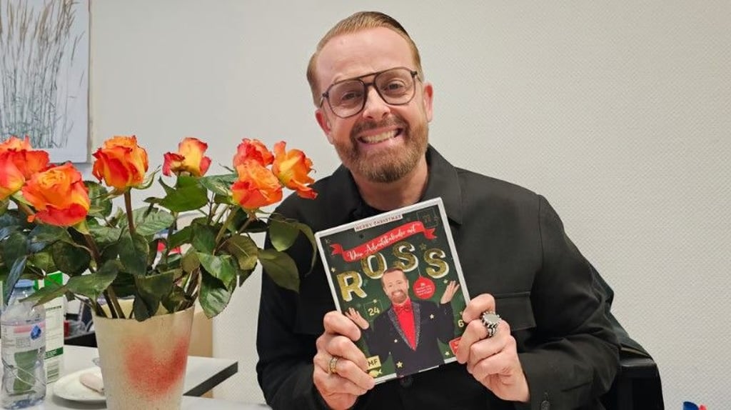 MZ traf Ross Antony in Halle, als er seinen ersten Weihnachtskalender präsentierte.