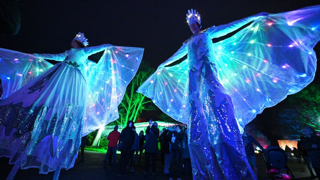 Das Winterleuchten hat im Erfurter egapark schon Tradition. Auch in dieser Saison wird es wieder ein Leucht-Spektakel geben. (Archivbild)