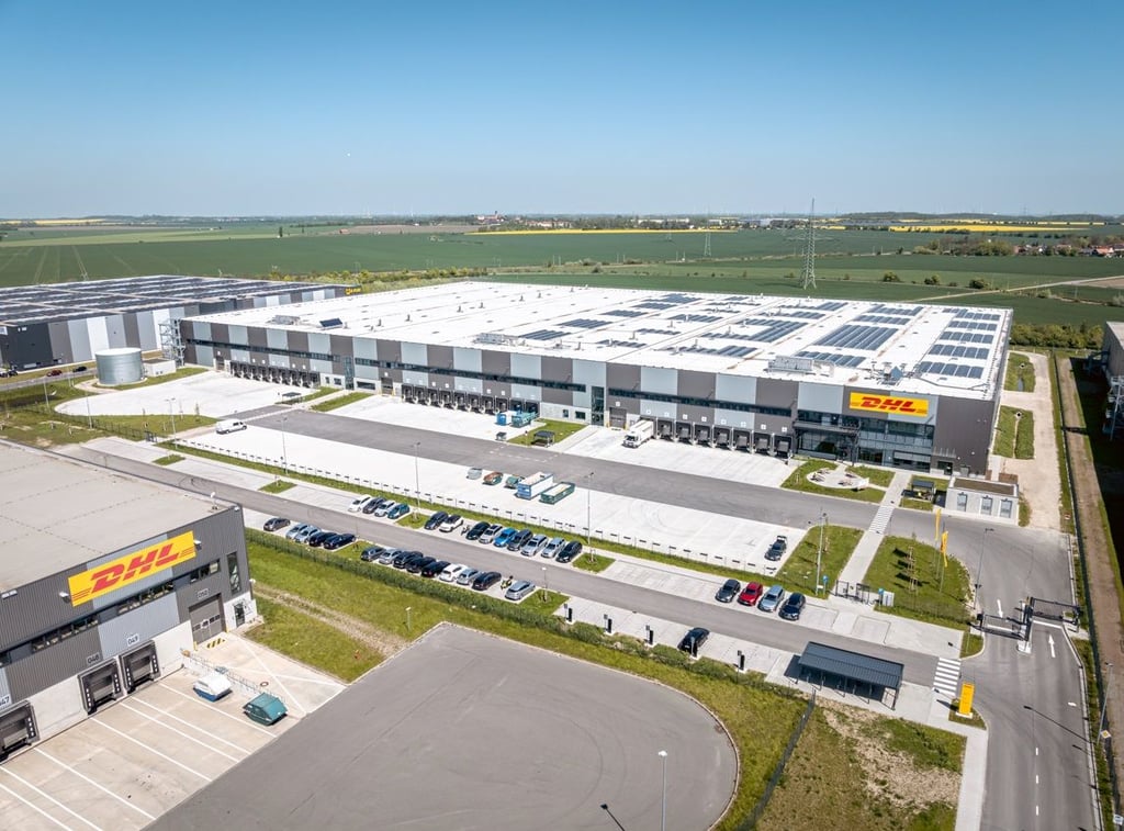 Draufblick: Im Star Park Halle ist ein zweites Logistikzentrum der DHL-Tochter Supply Chain entstanden.