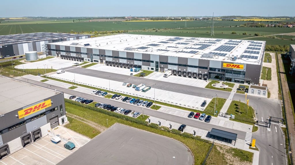 Draufblick: Im Star Park Halle ist ein zweites Logistikzentrum der DHL-Tochter Supply Chain entstanden.