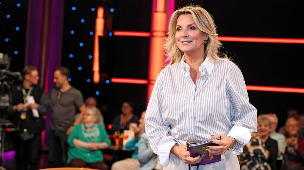 Kim Fisher moderiert die Talkshow "Riverboat" im MDR. Doch jetzt geht es erst einmal in die Weihnachtspause für sie.