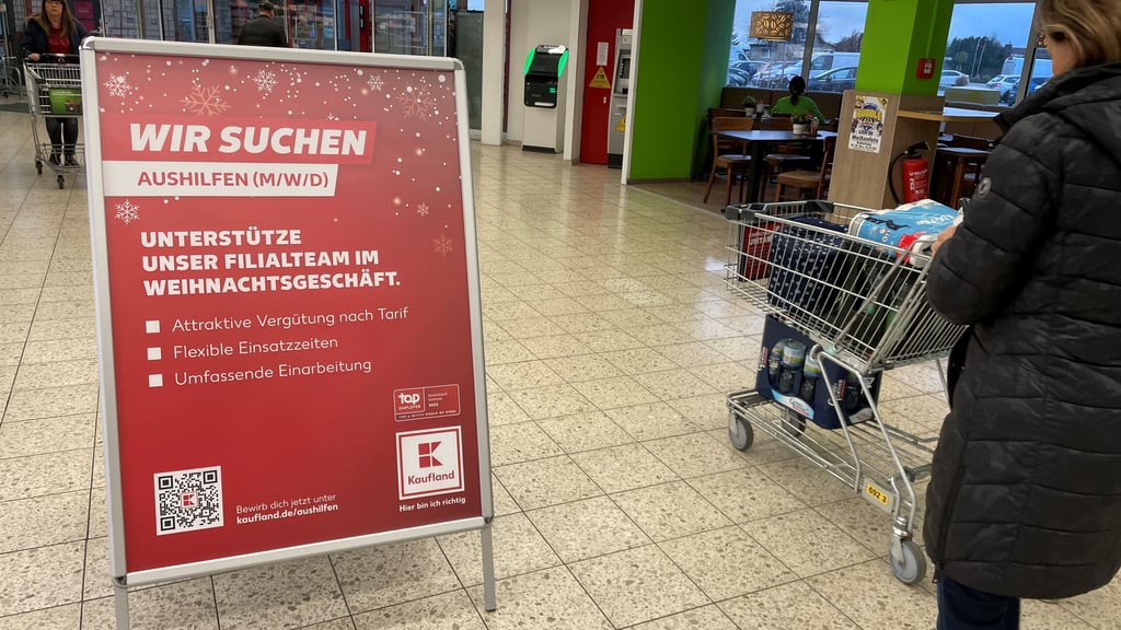 Die Kaufland-Filiale in Weißenfels-Borau sucht Aushilfen für das Weihnachtsgeschäft.