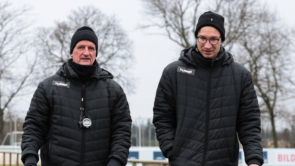 Bereiten den 1. FC Magdeburg derzeit auf die Partie bei Fortuna Düsseldorf vor: Petrik Sander und Pascal Ibold.