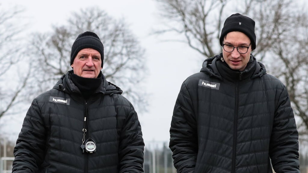 Bereiten den 1. FC Magdeburg derzeit auf die Partie bei Fortuna Düsseldorf vor: Petrik Sander und Pascal Ibold.