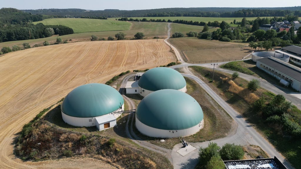 In Thüringen gibt es laut Bauernverband derzeit rund 250 Biogasanlagen. (Archivbild)