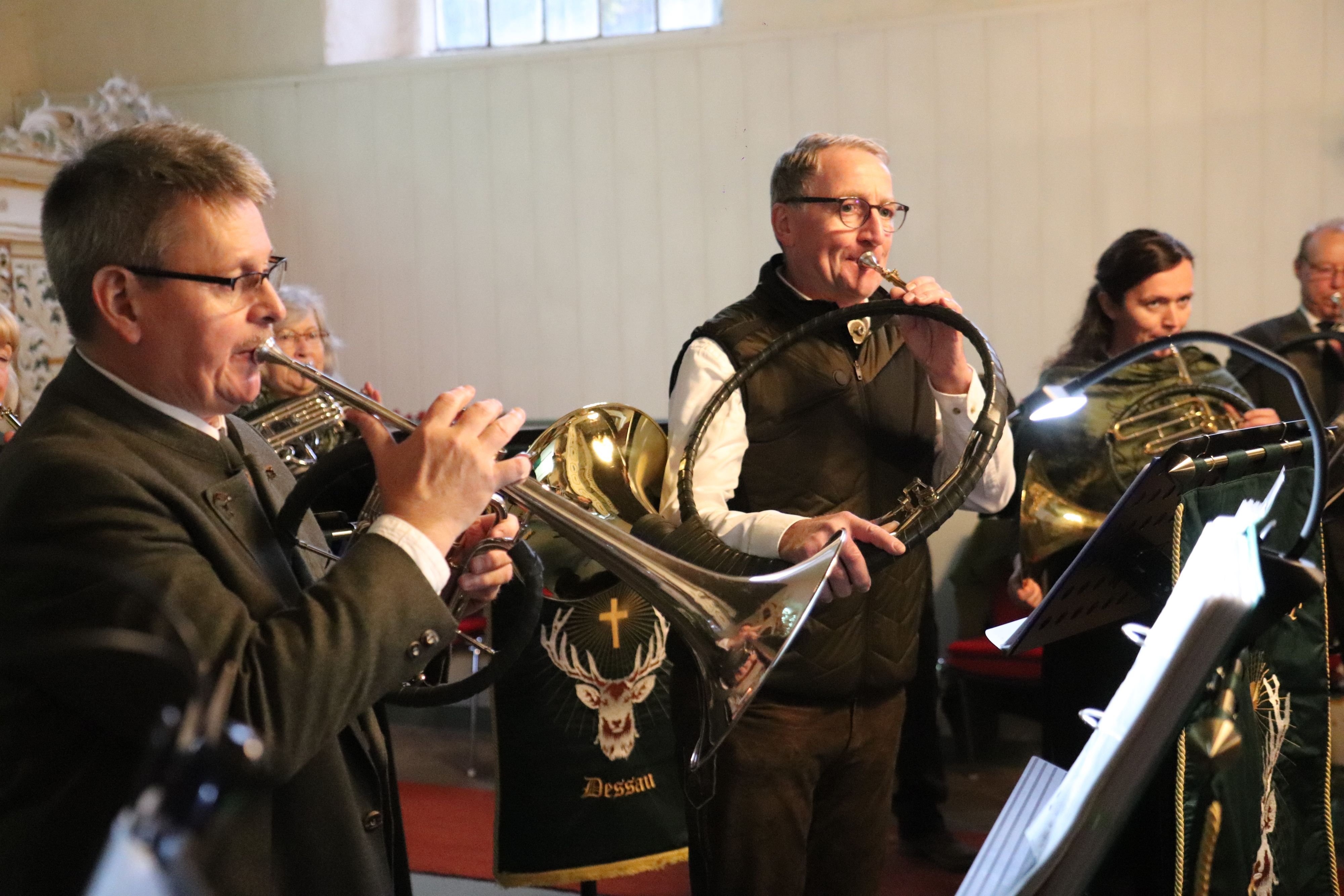 Brauchtum im Harz: Jagdhorn-Klang erfüllt Dingelstedts Stephani-Kirche