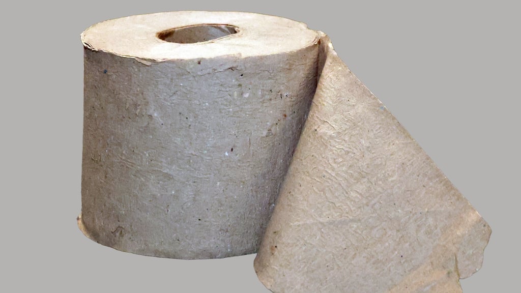 Braun und rau, das DDR-Klopapier.