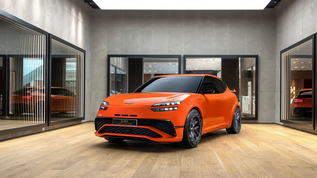 Genesis bringt mit dem GV60 Magma erstmals eine sportliche Modellreihe an den Start: Leistung und Dynamik stehen im Mittelpunkt.