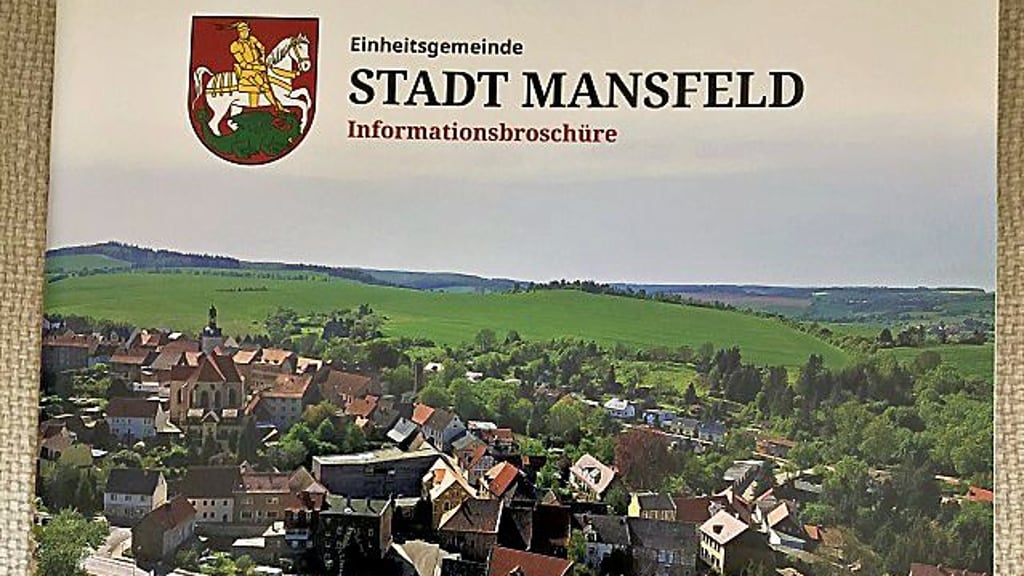 Die Titelseite der Informationsbroschüre über die Einheitsgemeinde Stadt Mansfeld