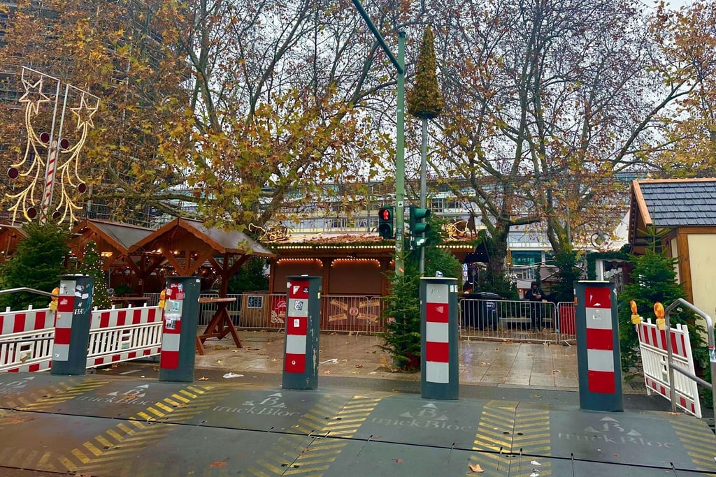 Die Sicherheitsmaßnahmen am Weihnachtsmarkt an der Gedächtniskirche wurden aktualisiert.