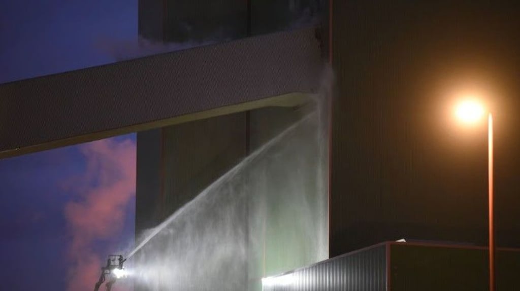 Am Kraftwerk in Schkopau läuft derzeit ein Großeinsatz der Feuerwehr.&nbsp;