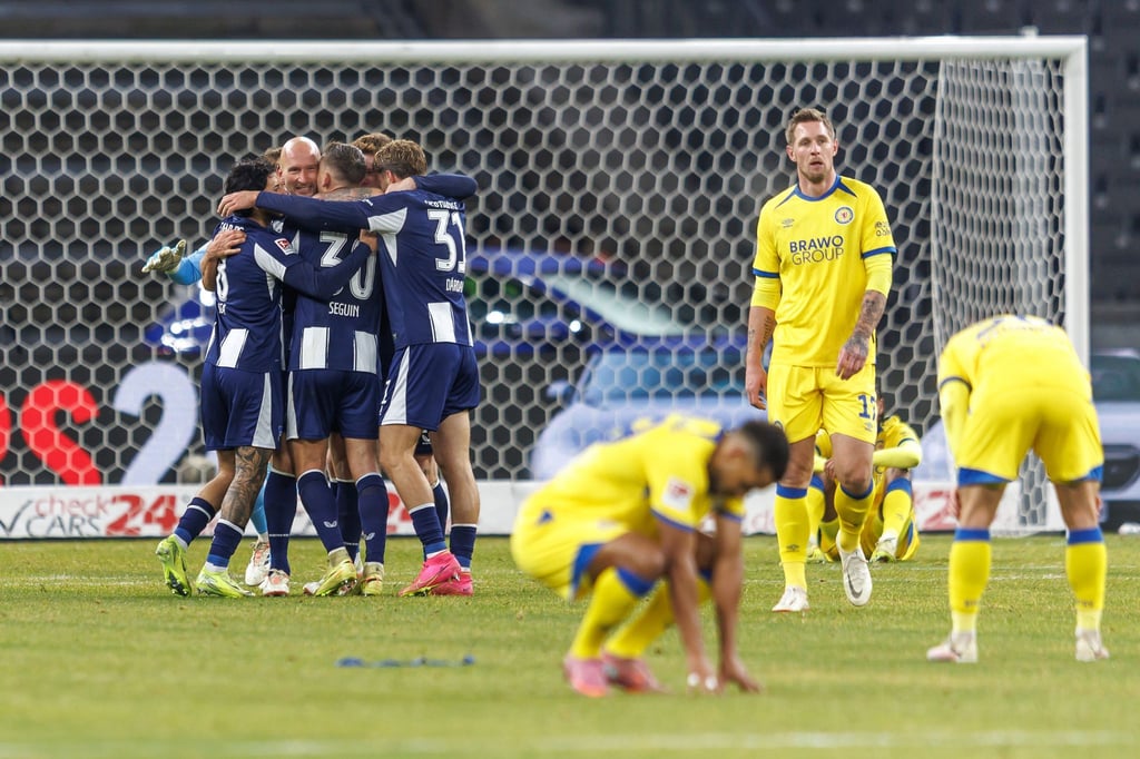 Wieder jubelte die Hertha am Ende.