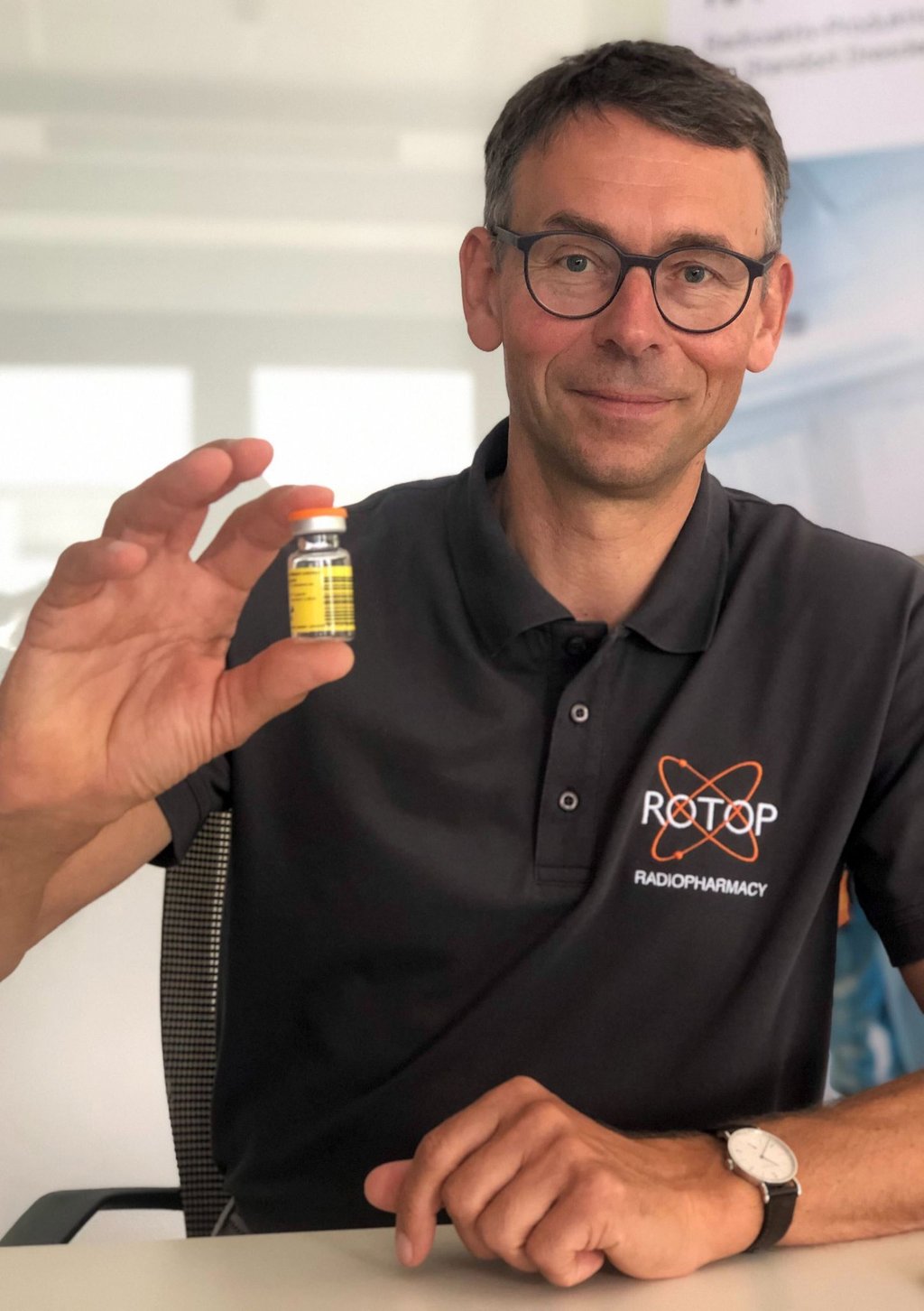 Die Firma Rotop Pharmaka GmbH in Dresden-Rossendorf weitet ihre Produktion von Radiopharmaka aus (Archivbild).