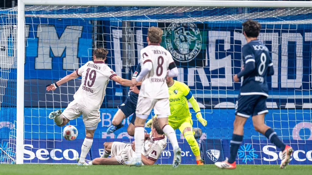 Alexander Rossipal brachte Dynamo Dresden mit 1:0 in Führung.