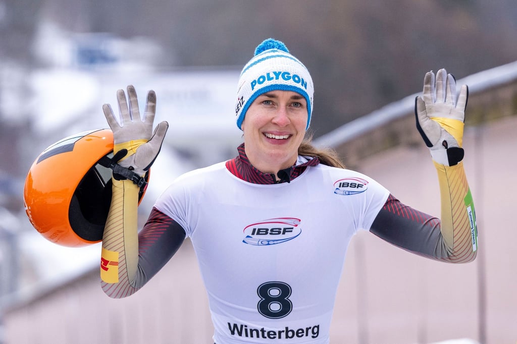 Jacqueline Pfeifer gewinnt wieder einen Skeleton-Weltcup. Auf der neuen Olympia-Bahn in Cortina überrascht sie alle. (Archivbild)