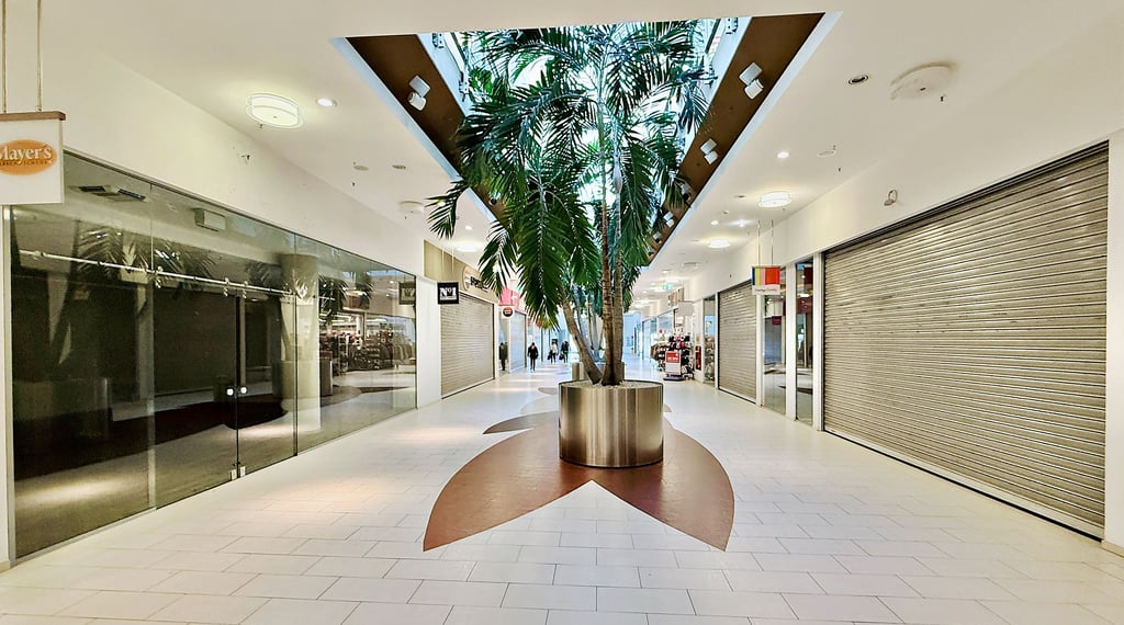 Gähnende Leere herrscht auch mitten am Tag im Dessau Center. Daher gibt es Ideen für eine Umnutzung.