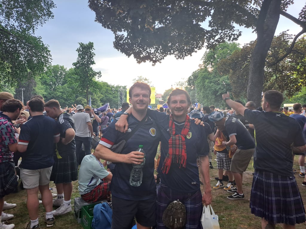 Beim EM-Spiel von Schottland in Deutschland 2024 war Gregory Ward mit dem Nationalteam unterwegs. Jetzt hatte er wieder Grund zum Jubeln.