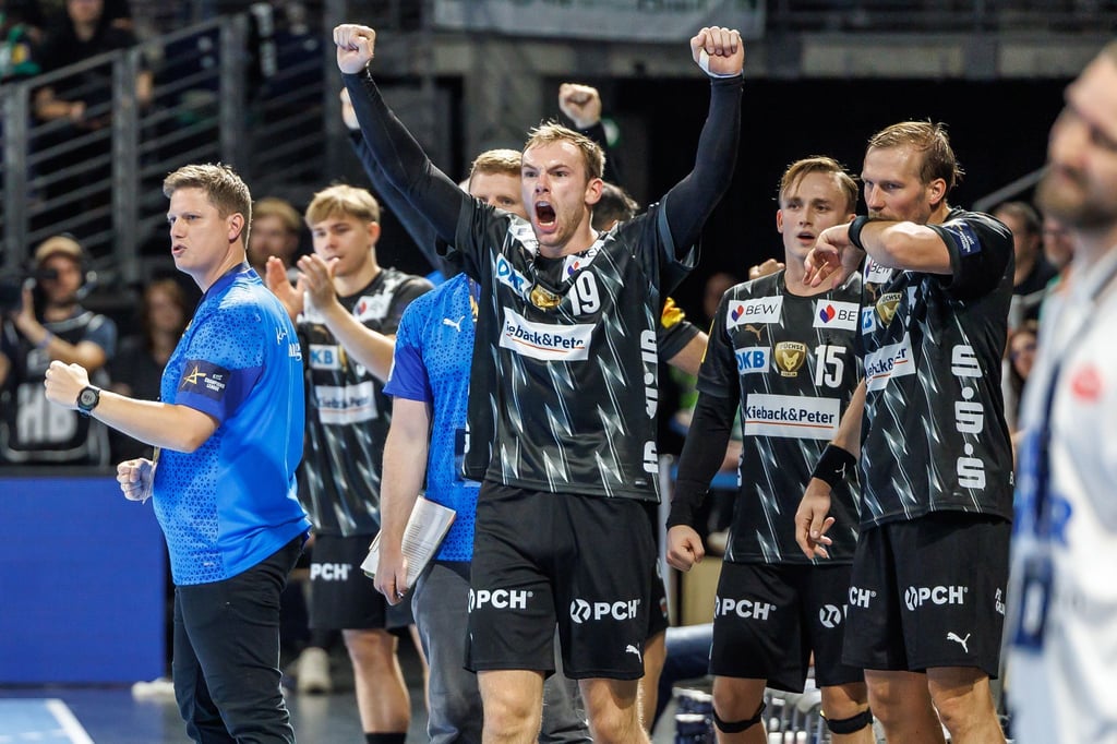 Welthandballer Mathias Gidsel und seine Füchse haben gerade in der Königsklasse viel Grund zum Jubeln. (Archivbild)