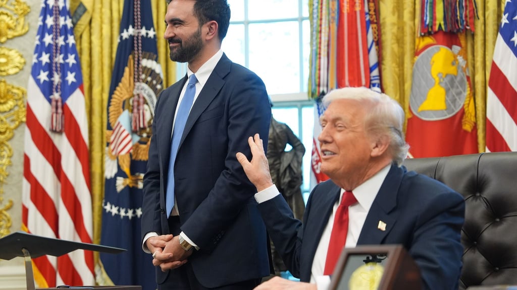 Trump schien von Mamdani begeistert.