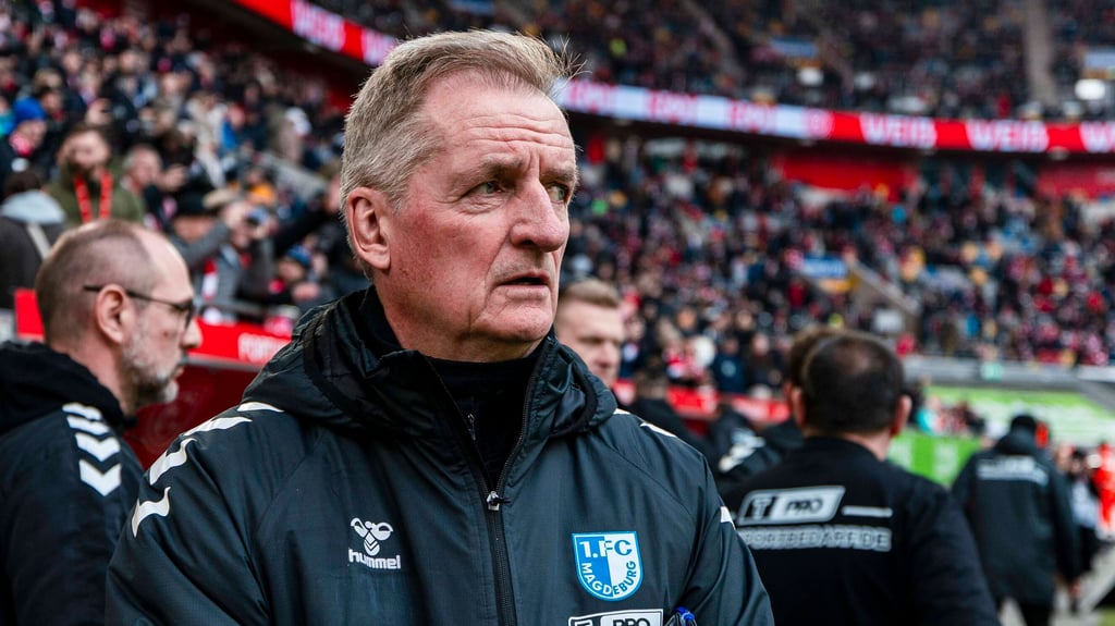 Petrik Sander bleibt mit dem 1. FC Magdeburg vom Pech verfolgt.