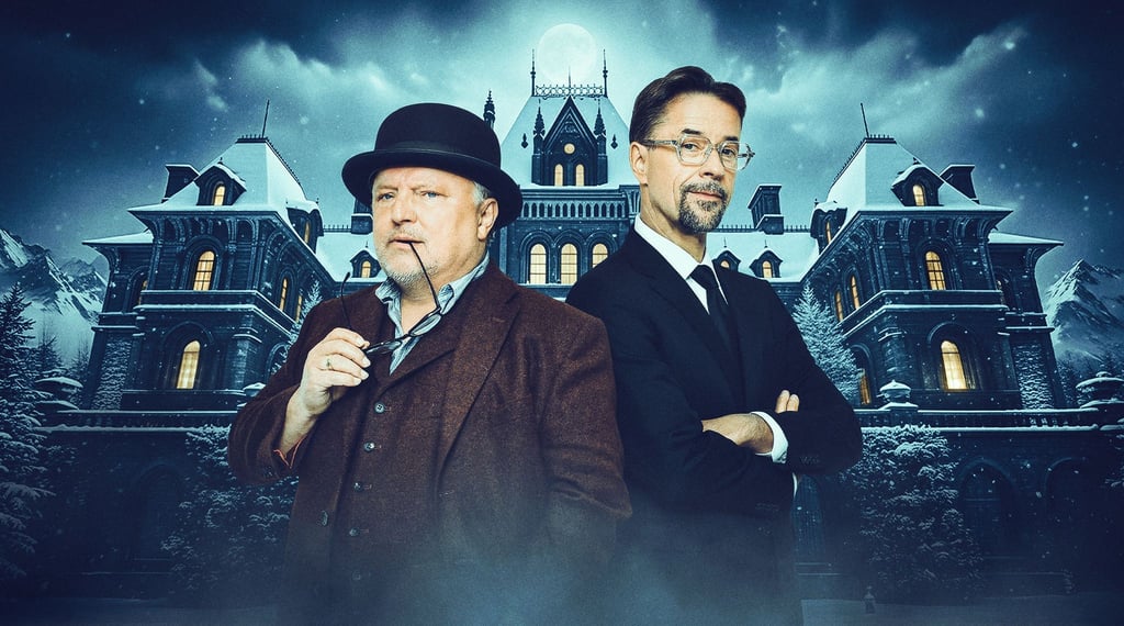 Axel Prahl (li.) und Jan Josef Liefers waren bei dem Krimi-Abend Teil des Spielleiter-Teams.