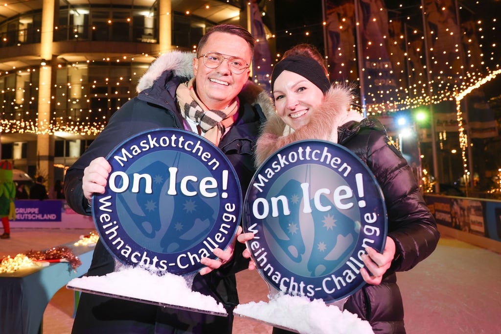 Diese tollen Pokale gab es beim Maskottchen-Wettbewerb auf der Eisbahn, zu dem das Allee-Center Magdeburg und die Mediengruppe Mitteldeutschland eingeladen hatten.